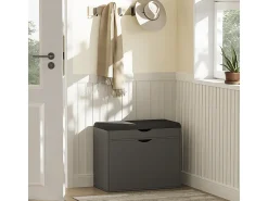 Banco para zapatos antracita 60x30x51 schufy