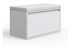 Banco para zapatos blanco 80x39x45 iker