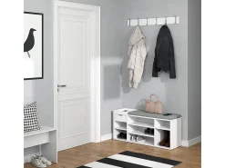 Banco para zapatos blanco 101.1x29.5x45 eleon