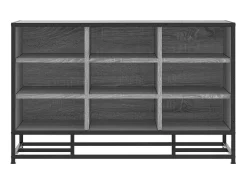 Banco para zapatos de madera de ingeniería y metal gris Sonoma