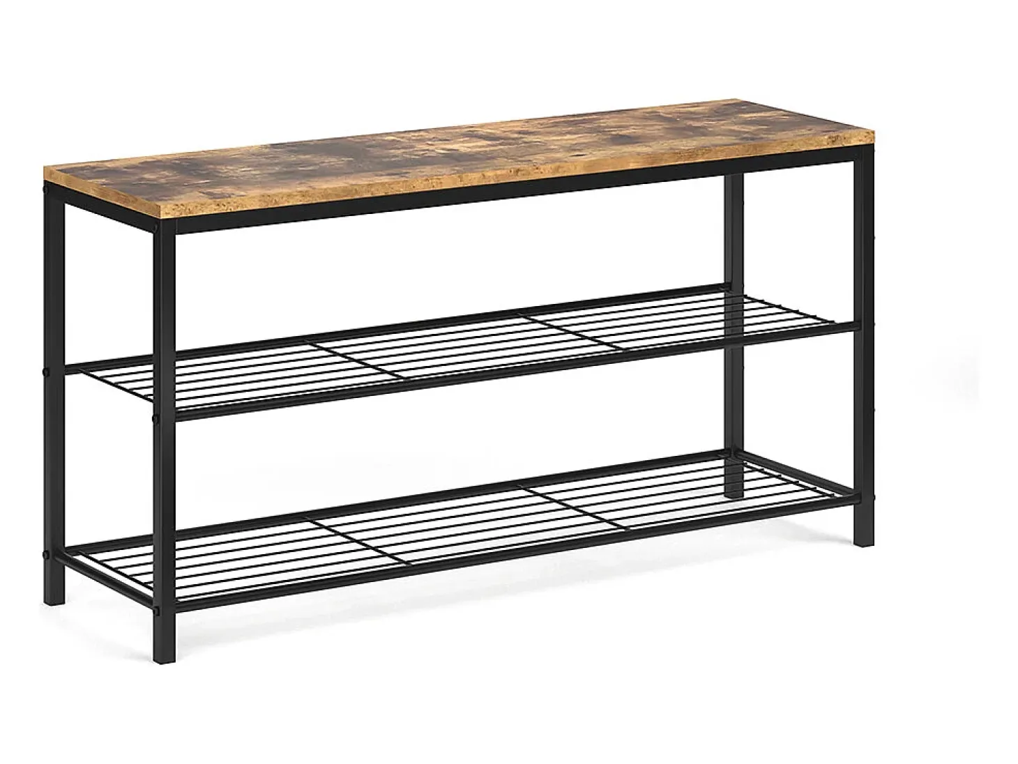 Banco para zapatos madera antigua 100x30x51.5 fyrk