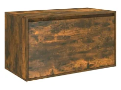 Banco pasillo madera contrachapada roble ahumado 80x40x45 cm ES987660