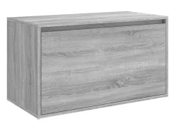 Banco pasillo madera contrachapada gris Sonoma 80x40x45 cm ES320813