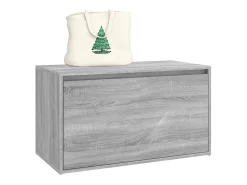 Banco pasillo madera contrachapada gris Sonoma 80x40x45 cm ES320813