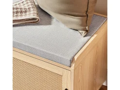 Banco Zapatero Banco de Almacenamiento con 2 Puertas 110 x 40 x 49 cm FSR154-N SoBuy ES