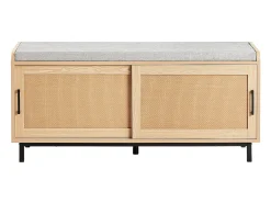 Banco Zapatero Banco de Almacenamiento con 2 Puertas 110 x 40 x 49 cm FSR154-N SoBuy ES
