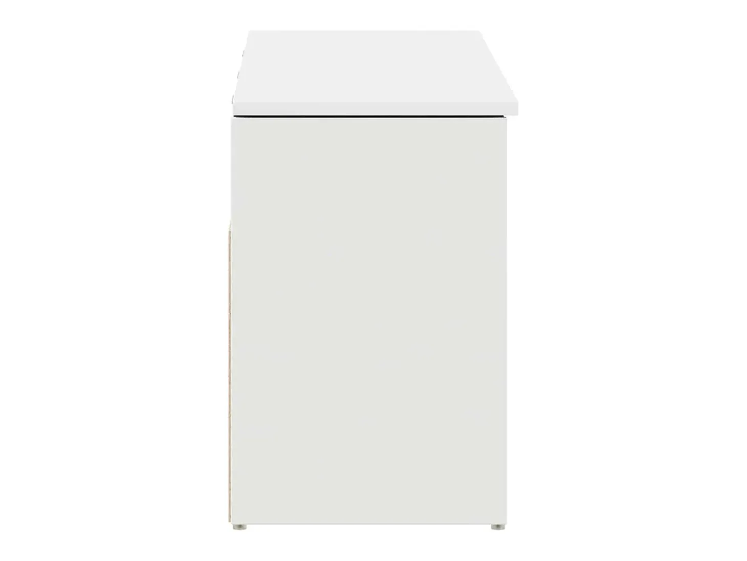 Banco zapatero blanco 102x30,5x45 cm madera de ingeniería