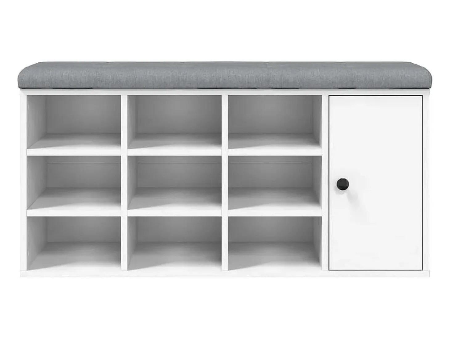 Banco zapatero blanco 102x32x50 cm madera de ingeniería