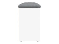 Banco zapatero blanco 102x32x50 cm madera de ingeniería