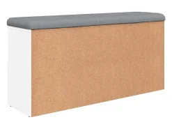 Banco zapatero blanco 102x32x50 cm madera de ingeniería