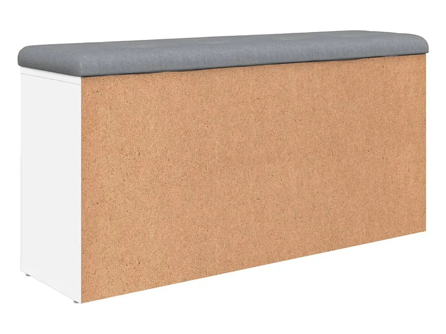 Banco zapatero blanco 102x32x50 cm madera de ingeniería
