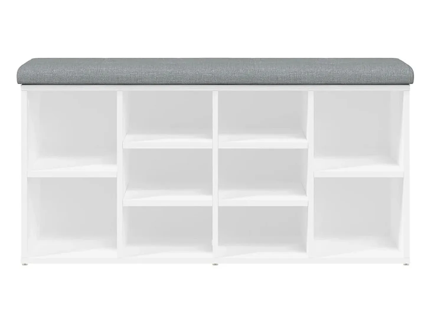 Banco zapatero blanco 102x32x50 cm madera de ingeniería