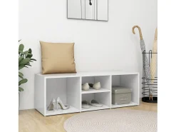Banco zapatero blanco 105x35x35 cm Aglomerado