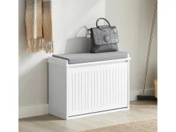 Banco Zapatero con 1 Cajón Organizador para Zapatos 62 x 26 x 46 cm FSR98-W SoBuy ES
