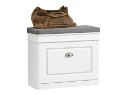 Banco Zapatero con 1 Cajón Organizador para Zapatos 60 x 24 x 51 cm FSR82-K-W SoBuy ES