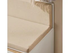 Banco Zapatero con 2 Estantes, 1 Cajón y 1 Puerta Entrada Recibidor con Cojín Acolchado de Asiento 100 x 35 x 60 cm FSR128-W SoBuy ES