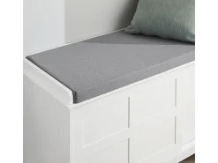 Banco Zapatero con 2 puertas correderas Banco de almacenamianto con cojín acolchado de asiento 114 x 40 x 53 cm FSR86-W SoBuy ES