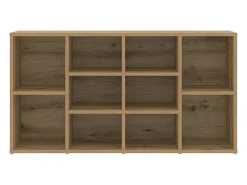 Banco zapatero con estante Otro roble artesanal 103 x 30 x 55 cm