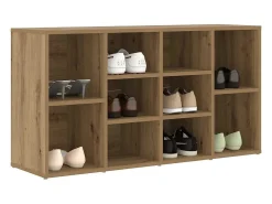 Banco zapatero con estante Otro roble artesanal 103 x 30 x 55 cm
