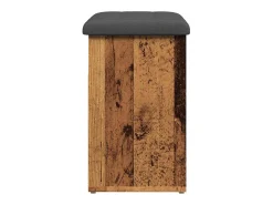 Banco zapatero de madera antigua 62x32x50 cm madera de ingeniería