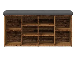 Banco zapatero de madera antigua 102x32x50 cm madera de ingeniería