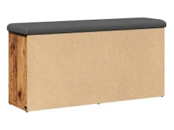 Banco zapatero de madera antigua 102x32x50 cm madera de ingeniería