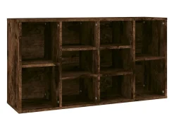 Banco zapatero de roble ahumado 103x30x54,5 cm Madera de ingeniería