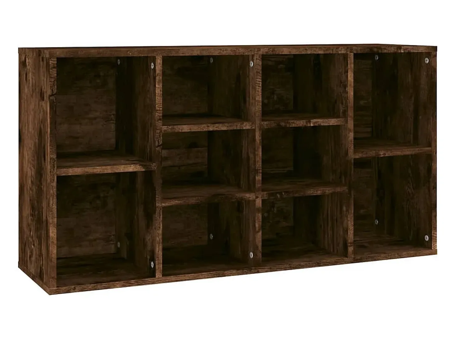 Banco zapatero de roble ahumado 103x30x54,5 cm Madera de ingeniería