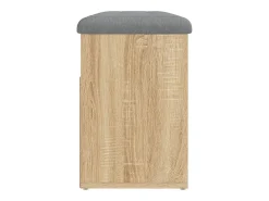 Banco zapatero de roble Sonoma 82x32x45,5 cm madera de ingeniería