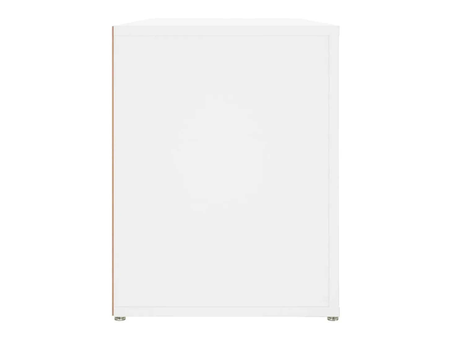 Banco zapatero Macarena 2 estantes blanco 45x100x35 cm