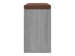 Banco zapatero madera contrachapada gris Sonoma 103x30x48 cm ES310812