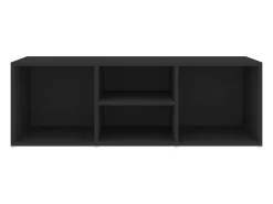 Banco zapatero negro 105x35x35 cm Aglomerado
