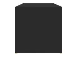 Banco zapatero negro 105x35x35 cm Aglomerado