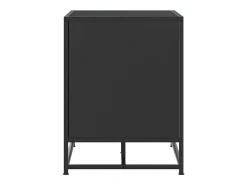 Banco zapatero negro 100x40x53,5cm madera contrachapada y metal