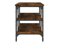 Banco zapatero roble ahumado 100x38,5x49 cm madera de ingeniería