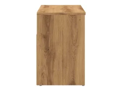 Banco zapatero roble craft 80x30x45 cm madera de ingeniería