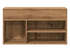 Banco zapatero roble craft 80x30x45 cm madera de ingeniería