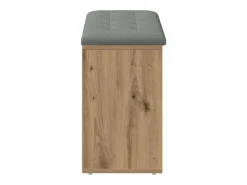 Banco zapatero roble craft 102x32x50cm madera de ingeniería