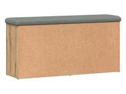 Banco zapatero roble craft 102x32x50cm madera de ingeniería
