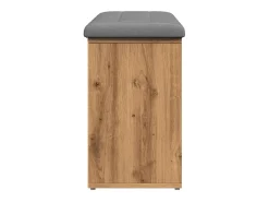 Banco zapatero roble craft 102x32x50cm madera de ingeniería