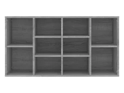 Banco zapatero Sonoma gris 103x30x54,5 cm Madera de ingeniería