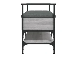 Banco zapatero Sonoma gris 85,5 x 42 x 57,5 cm Madera de ingeniería