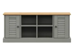 Banco zapatero VIGO gris 106x35x45 cm madera maciza de pino