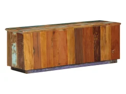 Banco zapatero 110x35x40 cm Madera maciza recuperada