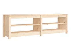 Banco zapatero 160x36,5x50 cm Madera maciza de pino