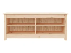 Banco zapatero 110x38x45,5 cm Madera maciza de pino