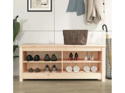 Banco zapatero 110x38x45,5 cm Madera maciza de pino