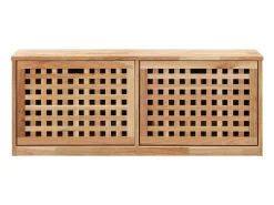 Banco zapatero 94x20x38cm Madera maciza de nogal