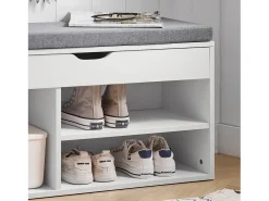 Banco Zapatero,Armario de Almacenamiento con Cajón y 3 Compartimientos,H46 cm,FSR45-HG SoBuy ES