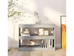Basma Estantería/divisor de espacios gris Sonoma 100x30x72 cm